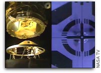 Discovery docked with ISS