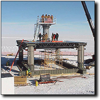 Marisat facility prior to completion; caption is below