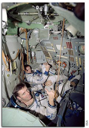 during astronaut training