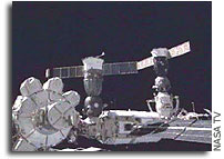 Soyuz TMA-3 Docks With ISS