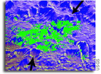 Green Mineral Indicates Red Planet is Dry