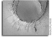 NASA Mars Picture of the Day: Exhuming Crater in Northeast Arabia 