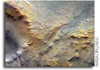 NASA Mars Odyssey THEMIS Image: Nili Fossae in Color 
