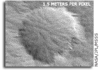 Marine Picks First Public NASA Mars Global Surveyor Image