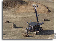 NASA Testing K9 Rover in Granite Quarry for Future Mars Missions