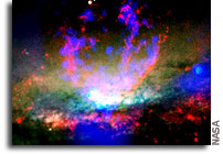 Chandra and Hubble compose stunning picture of spiral galaxy