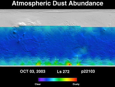 Orbit 22115dust map