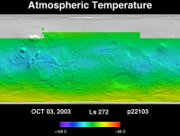 Orbit 22115atmospheric temperature map