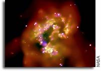 Chandra Locates Planetary Ore in Colliding Galaxies