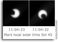 NASA Opportunity Rover Views Another Martian Moon Eclipse