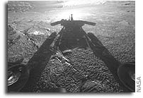 Opportunity Catches its Shadow on Sol 180 