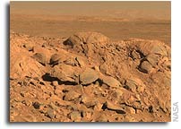 Bedrock in Mars' Gusev Crater Hints at Watery Past
