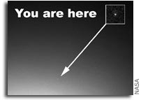 NASA Mars Spirit Rover Image: Earth as seen from Mars