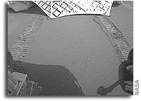 Opportunity Rolls onto Martian Ground