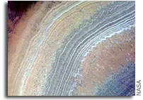 NASA Mars Odyssey THEMIS Image: Southern Spring in False Color