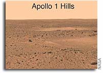 Martian Landmarks Dedicated to Apollo 1 Crew