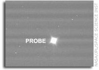 Huygens Probe Shines for Cassini's Cameras
