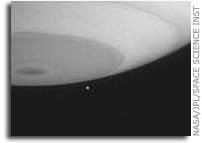 Moon under Saturn