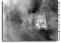 Titan's Mottled Surface