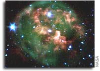 Dying Star Goes Out With a Ring