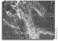 Cassini Radar Image: Oozing Across Titan