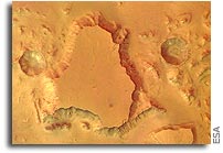 ESA Mars Express Image of Valles Marineris Region