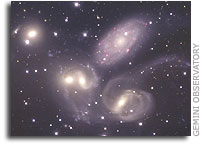 Galactic Contortionists Captured by Gemini