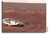 NASA Opportunity Mars Rover Image: Lion King Surveys Homeland
