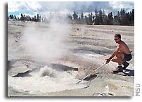 Hot springs microbes hold key to dating sedimentary rocks, researchers say