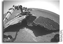 Opportunity Makes Close-up Survey of its Heat Shield
