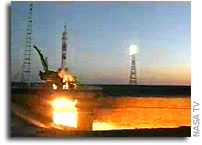 Soyuz TMA-6 Lifts off from Baikonur Cosmodrome
