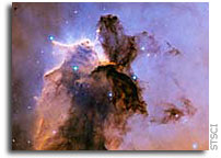 Hubble Image: The Eagle Has Risen: Stellar Spire in the Eagle Nebula