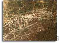 Earth from Space: Contrails over the United States