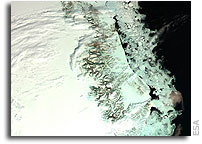 ERS altimeter survey shows growth of Greenland Ice Sheet interior