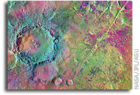Evidence for extensive, olivine-rich bedrock on Mars