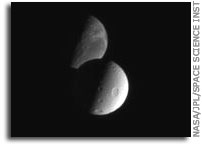 Cassini Movie: Tethys Meets Dione