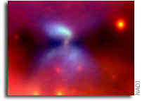 Silhouette Reveals Hidden Shape of Young Star's Envelope