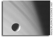 Mimas and Saturn