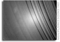 NASA Cassini Image: Sunlight Glint Off Of Saturn's Rings?