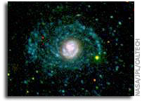 NASA Telescope Reveals Nearby Galaxy's Invisible Arms