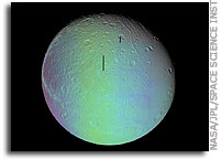 Dione in Full View False Color