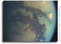 NASA Cassini Image: Red Spot on Titan