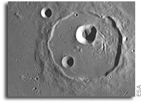 Crater Cassini on the Moon, as seen by SMART-1