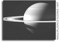 NASA Cassini Image: Saturn and Several of its Moons