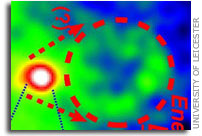 Discovery of Giant X-Ray Loop Hints at Cosmic Particle Accelerator