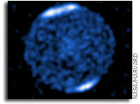 Chandra probes high-voltage auroras on Jupiter