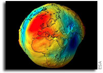 Earth's gravity scar