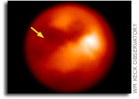 Keck Images of Titan at Huygens Impact