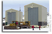 On The Move: NASA Antarctic Balloon Buildings Equipped With Skis for Mobility