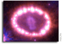 Exploding Star Left No Visible Core